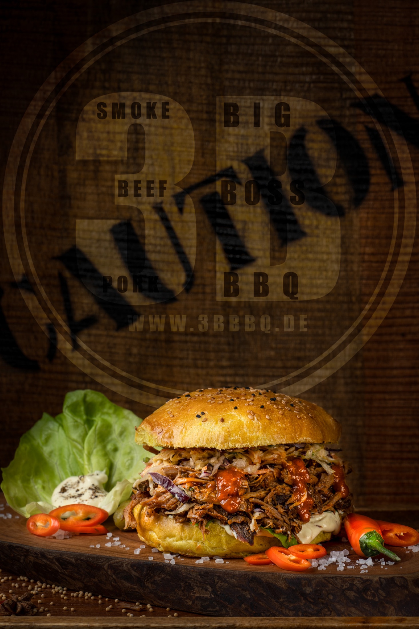 Fotografie comercială BBQ · Burger realizată de VibeArt24